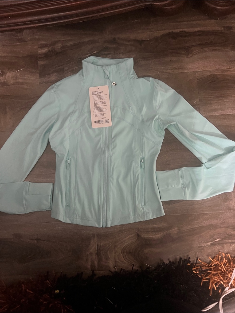 Light Aqua Women's Zip-Front Jacket